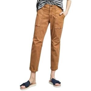 Anthropologie Pants WOmens Size 26 Khaki The Wanderer Slim Straight Leg Cotton